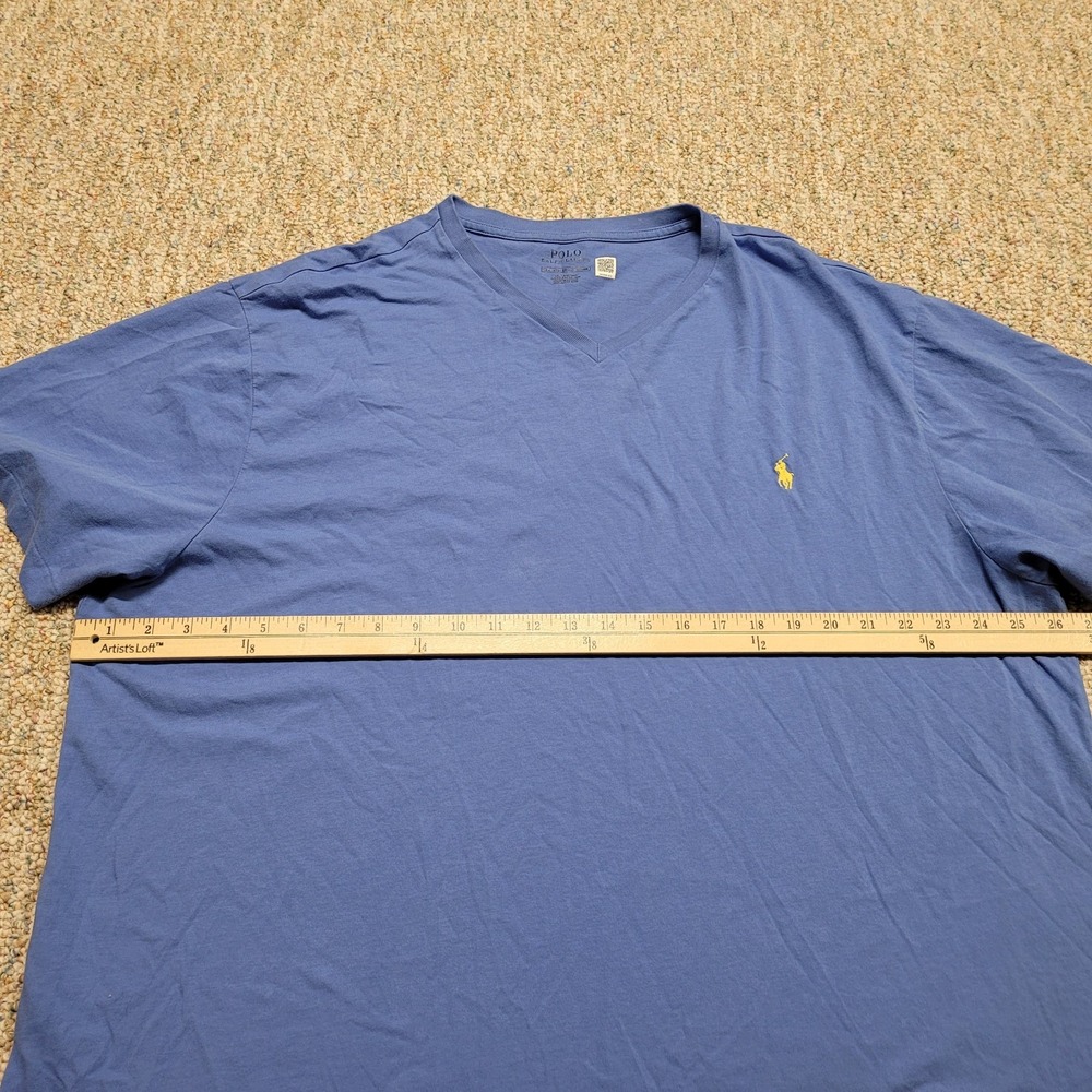 Polo Ralph Lauren Shirt Mens 2XL Blue Classic‎ Short Sleeve Casual Pony Tee - Picture 10 of 14
